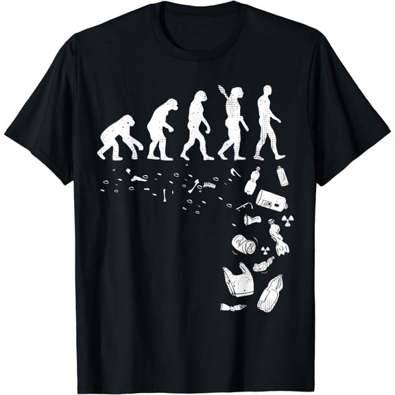 Human Evolution Pollution Cool Earth Day Lover Gift T-Shirt