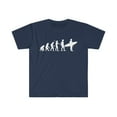 thumbnail image 1 of Human Evolution Surfing Surfer Unisex T-shirt S-3XL, 1 of 2