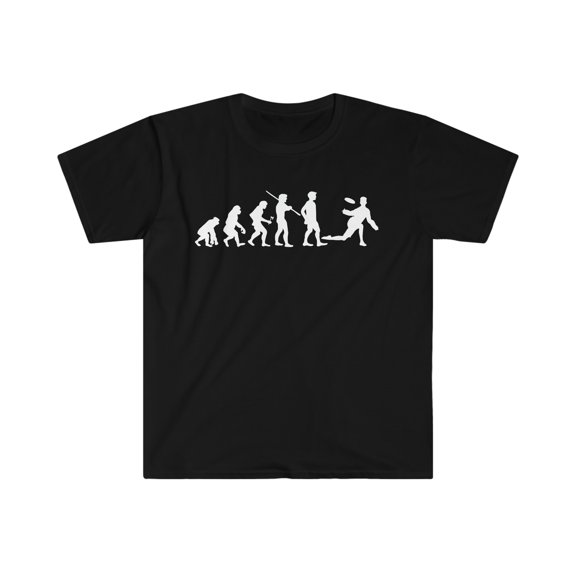 Human Evolution Ultimate Frisbee Player Unisex T-shirt S-3XL
