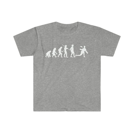 Human Evolution Ultimate Frisbee Player Unisex T-shirt S-3XL