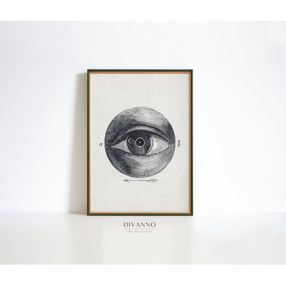 Human Eye Scientific Medical Exhibition Unframed Paper Print