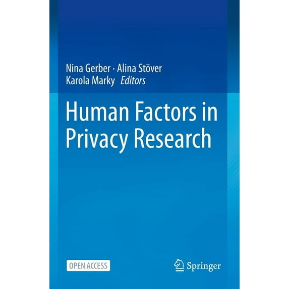 Human Factors in Privacy Research, (Paperback)