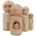 thumbnail image 1 of Human Female Character Face Rubber Stamp for Scrapbooking Crafting Stamping - Small 3/4 Inch, 1 of 7