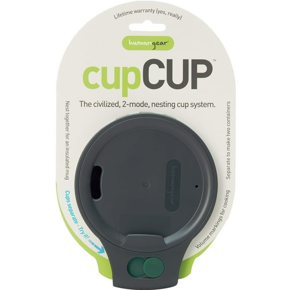 Humangear 16 oz. cupCUP Convertible Nesting System - Charcoal/Green