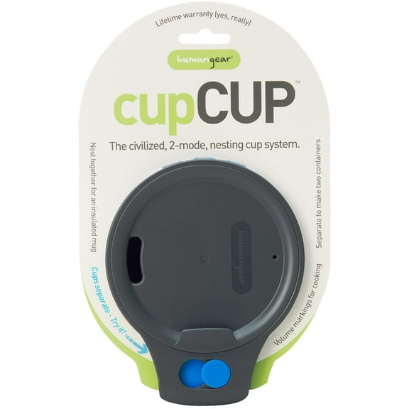 Humangear 16 oz. cupCUP Convertible Nesting System - Charcoal/Blue