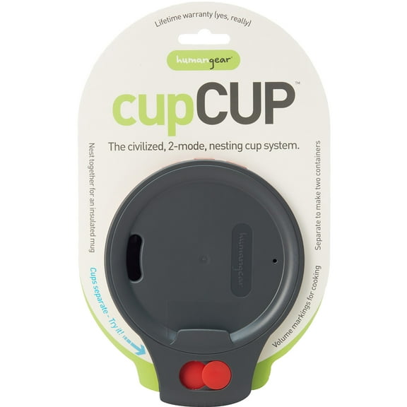 Humangear 16 oz. cupCUP Convertible Nesting System - Charcoal/Red