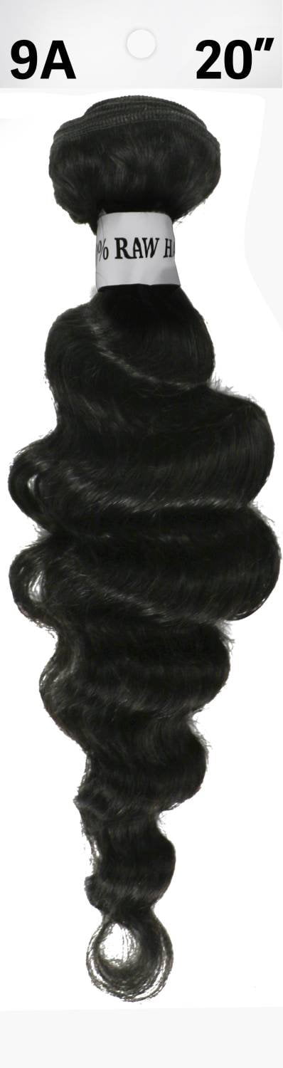 RAW 100% Virgin Human Hair Deep Wave Bundle 20" - Natural Color