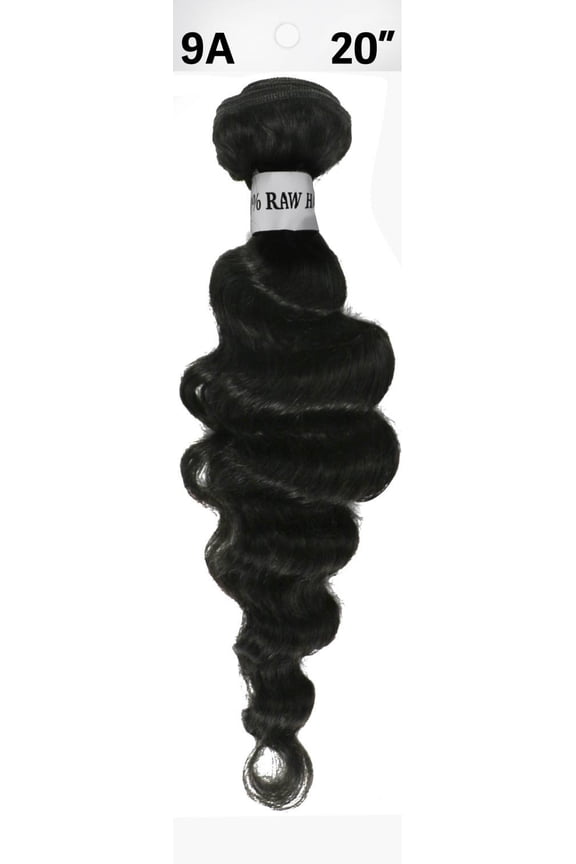 RAW 100% Virgin Human Hair Deep Wave Bundle 20" - Natural Color