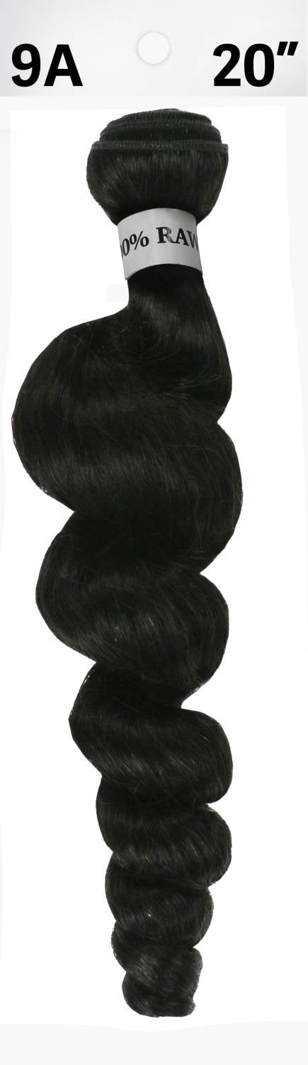 RAW 100% Virgin Human Hair Loose Wave Bundle 20" - Natural Color