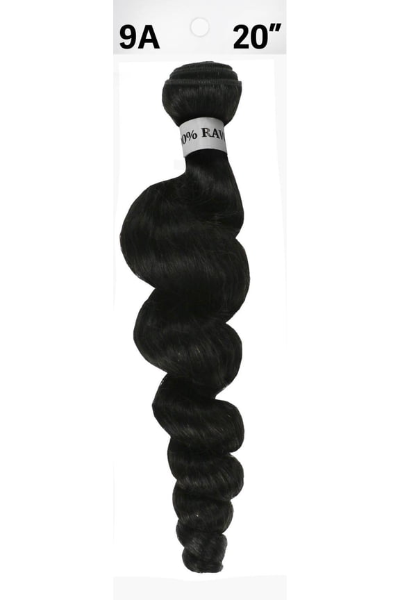 RAW 100% Virgin Human Hair Loose Wave Bundle 20" - Natural Color
