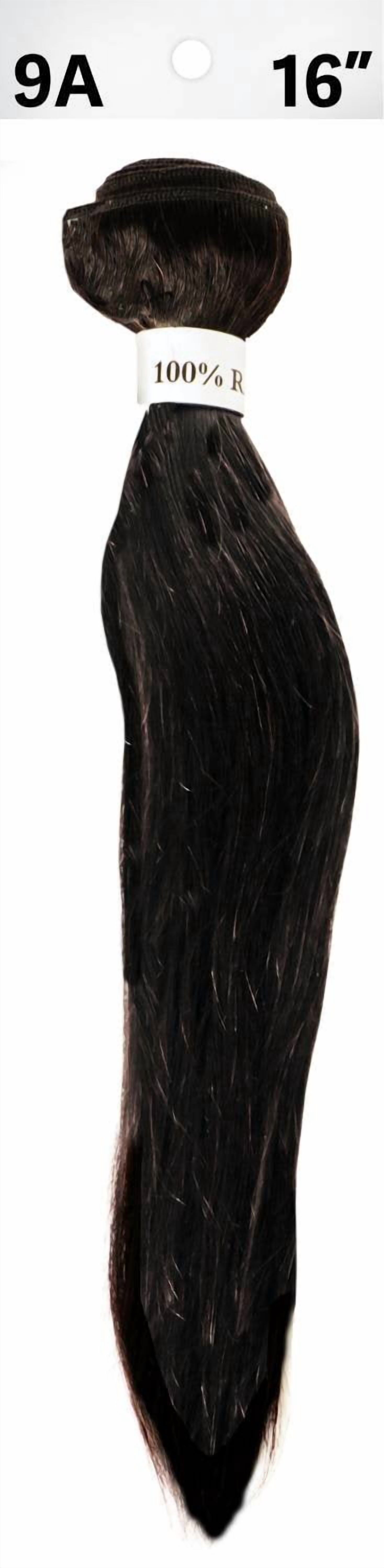 RAW 100% Virgin Human Hair Straight Bundle 16" - Natural Color