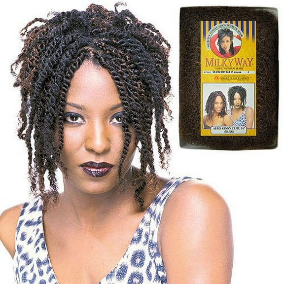 Human Hair Braids Afro Kinky Bulk [16"] (2)