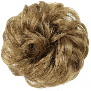 SEGO 100% Human Hair Curly Messy Bun Hair Piece – Scrunchie Updo, Real Hair Extensions, Multiple Colors