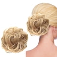 thumbnail image 1 of Human Hair Bun Messy Bun Hair Piece Extension Scrunchie Donut Hairpiece for Women, Natural Realistic Ponytail Hair Accessories for Everyday, Party, Halloween, Cosplay, Masquerade, Makeup Organizers, 1 of 5