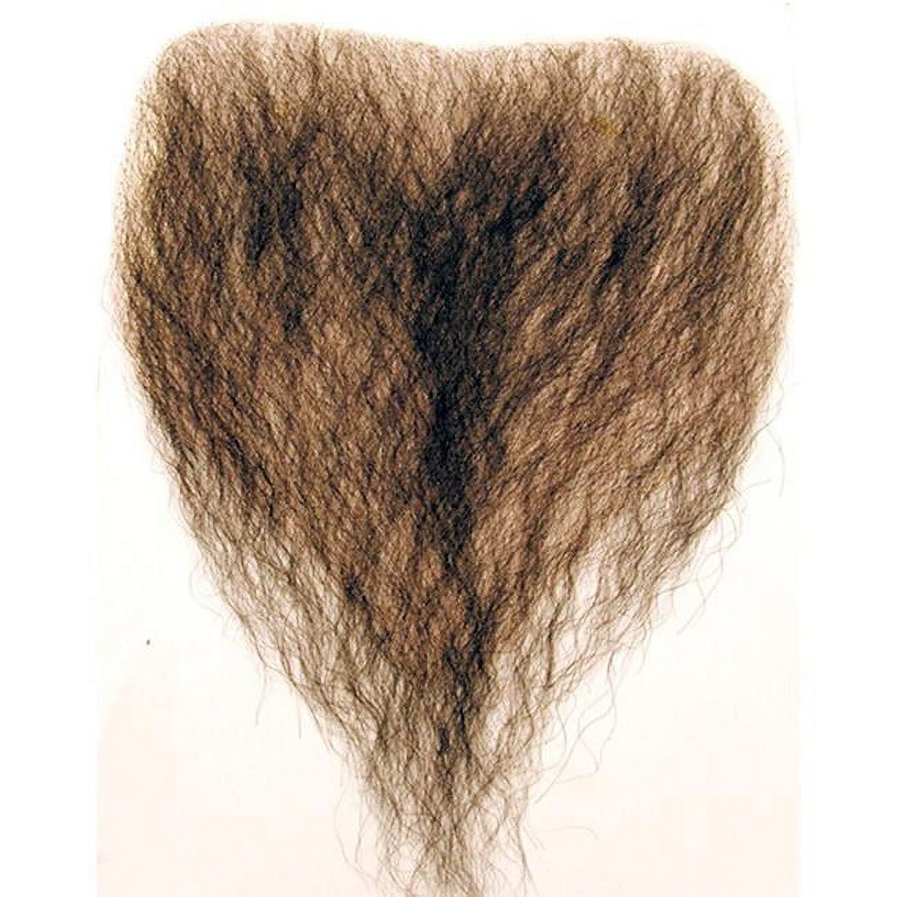 Human Hair Goatee HX2 Pirate Beard, Medium Chest Brown