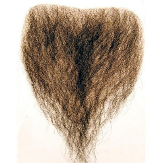 Human Hair Goatee HX2 Pirate Beard, Medium Chest Brown