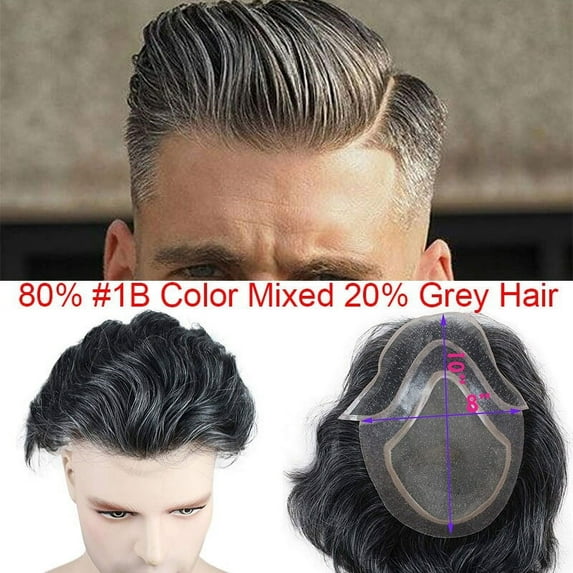 Human Hair Men Hairpiece Toupee French Lace Replacement For Men Wig Thin Skin European Remy Hair 613 Blonde Color 10x8 Eseewigs