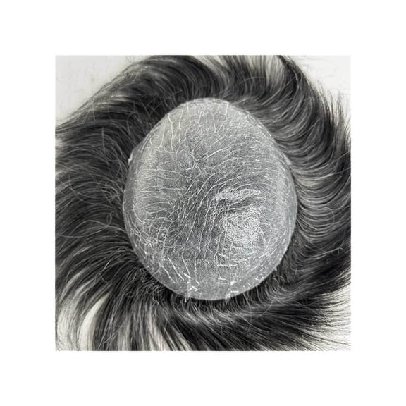 Human Hair System Men's Hairpiece No Glue Required 0.08mm Thin Skin Toupee for Men