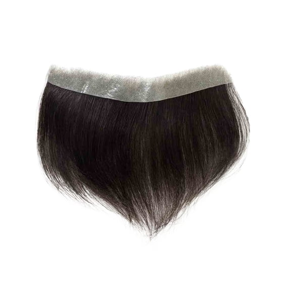 Human Hair Toupee Thin Skin PU Base Forehead Hairpiece Patch Men's Capillary Prosthesis