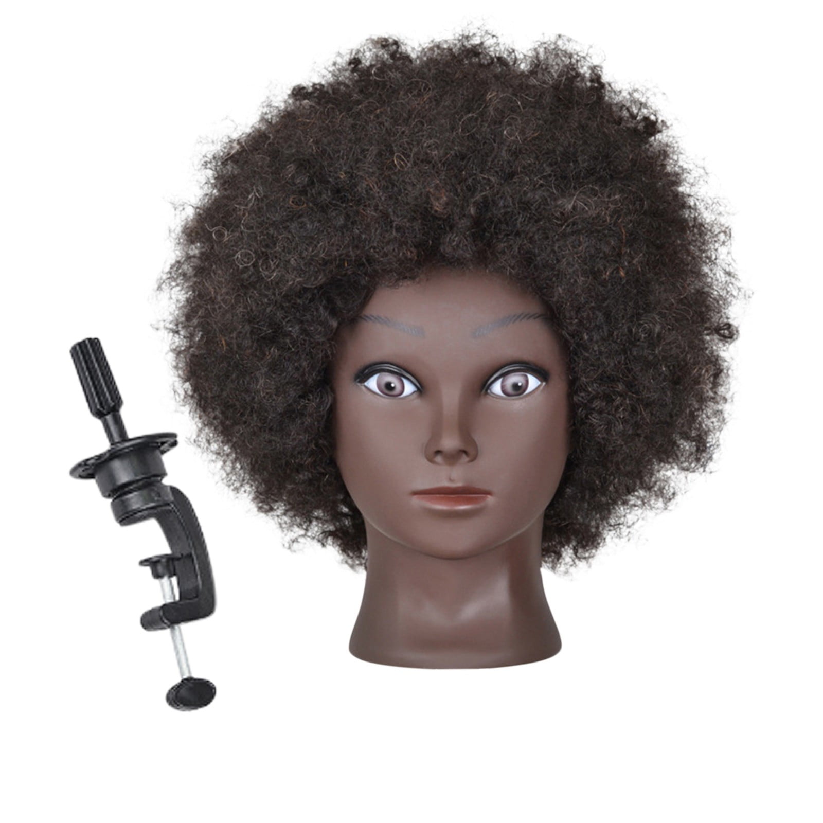Human Hair Wig African Black For Styling American Head Real Hair Mannequin Manikin Head wig Headband Wigs