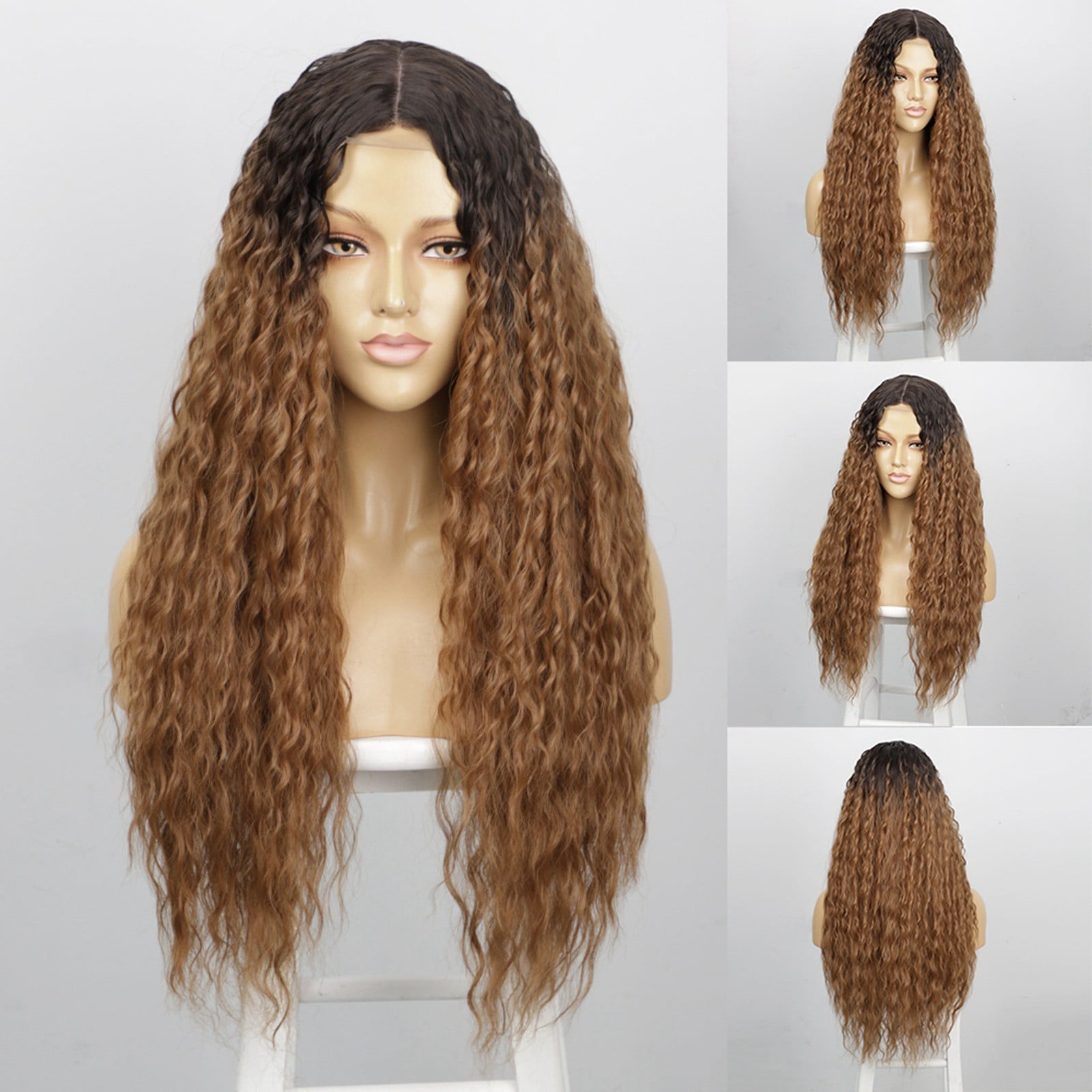 Human Hair Wig European And Wigs African Small Curly Wigs Front Lace