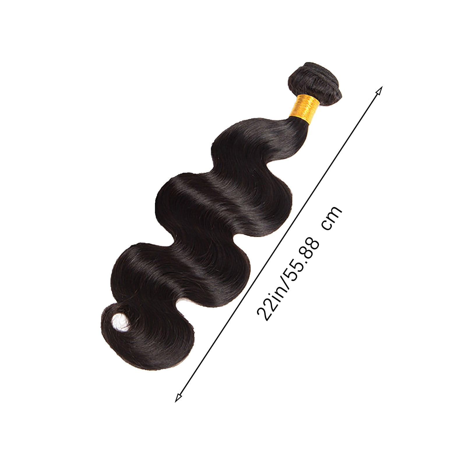 Human Hair Wig Hair Bundles Brazilian Weave Natural Black Color Wavy