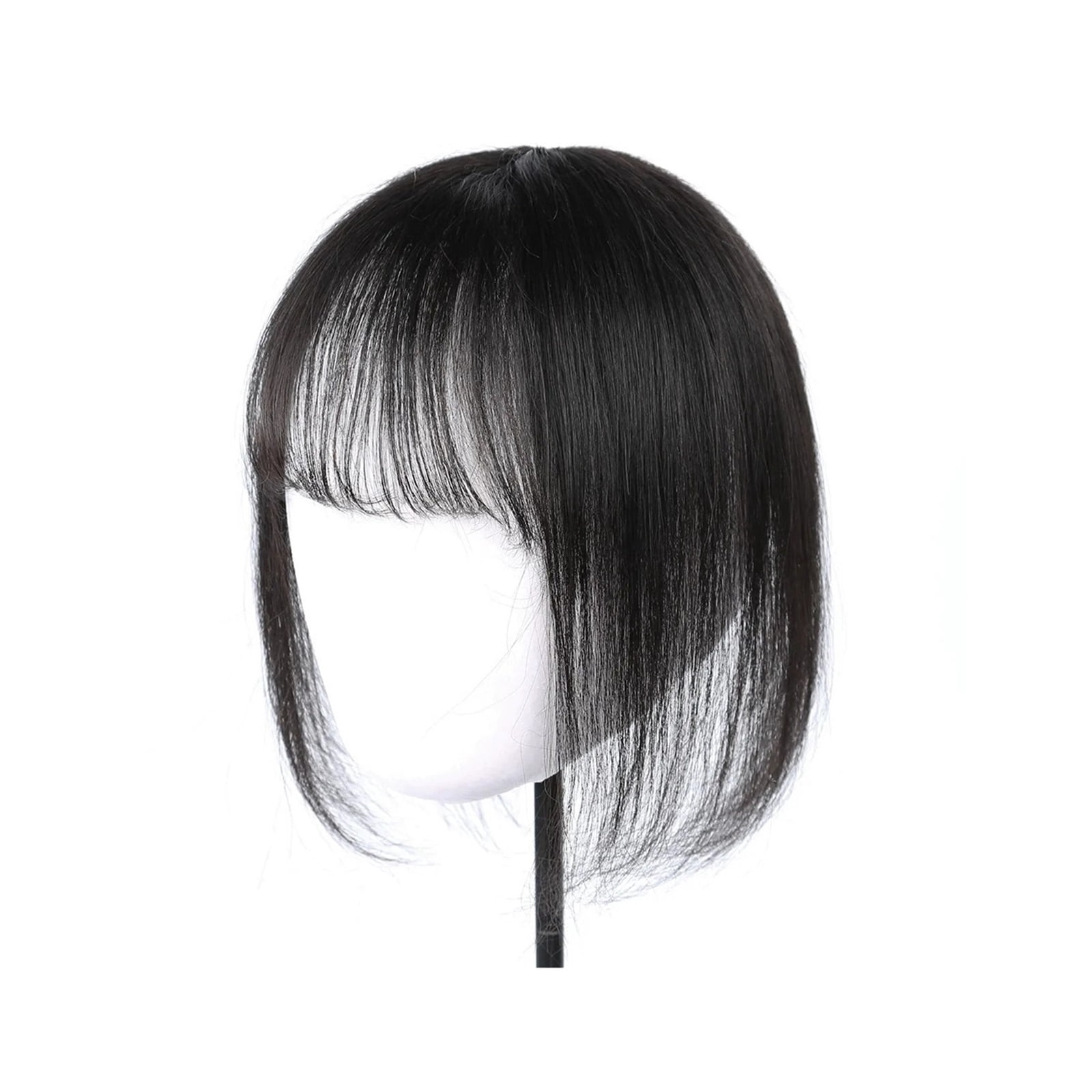 Human Hair with Bangs for Women Fringe Clip in Bangs Hair Pieces with Thining Hair Thick Hairpieces Adding Extra Hair Extensions