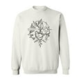 thumbnail image 1 of Human Heart And Plant Sketch Sweatshirt Men -Image by Shutterstock, Male Small, 1 of 4