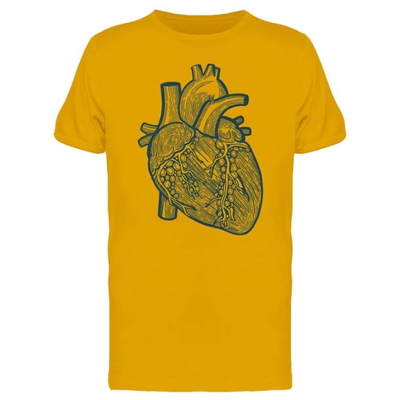 Human Heart Blue Ink Tee Men's -Image by Shutterstock