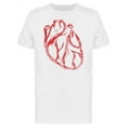 thumbnail image 1 of Human Heart Red Ink Style T-Shirt Men -Image by Shutterstock, Male Large, 1 of 2