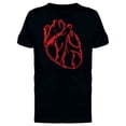 thumbnail image 1 of Human Heart Red Ink Style Tee Men's -Image by Shutterstock, 1 of 2