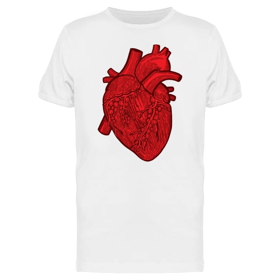 Human Heart Red Ink Tee Men's -Image by Shutterstock