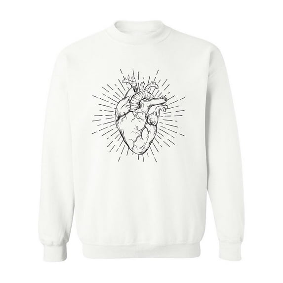 Human Heart! Sweatshirt Men -Image by Shutterstock, Male 5X-Large