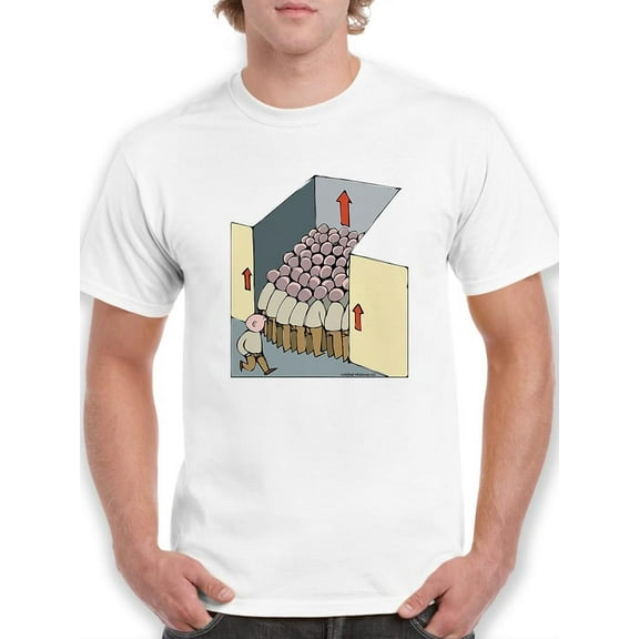 Human Herd T-Shirt Men -Wilfred Hildonen Designs, Male 5X-Large