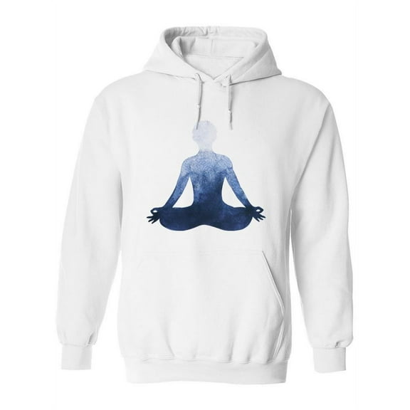 Human In Lotus Pose Hoodie Women -Image by Shutterstock, Female 4X-Large