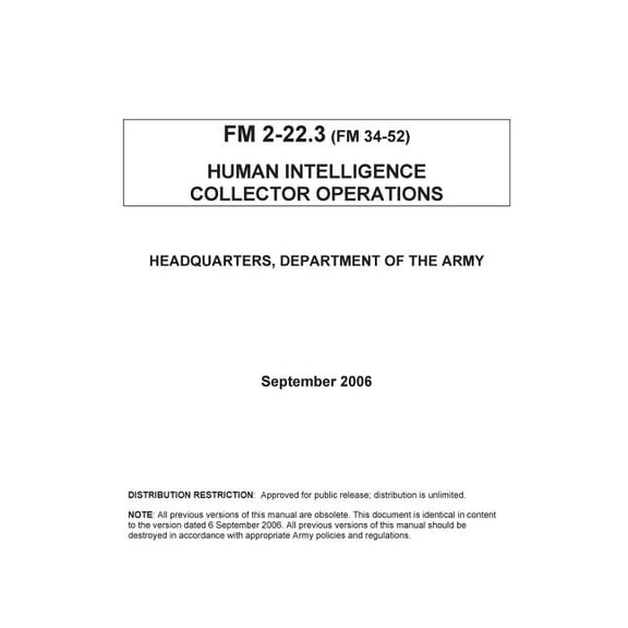 Human Intelligence Collector Operations