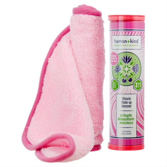 Human+Kind Miracle Make-Up Remover, Reusable Makeup Cloth, 1 Pc