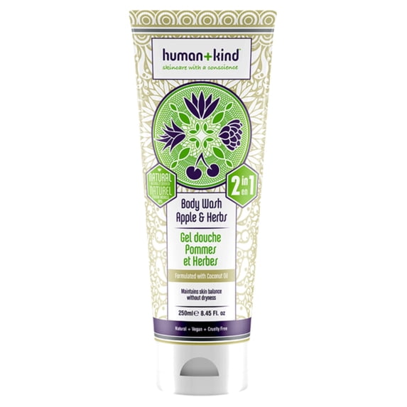 Human+Kind Moisturizing Body Wash, Apple and Herbs, 8.45 oz