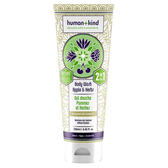 Human+Kind Moisturizing Body Wash, Apple and Herbs, 8.45 oz