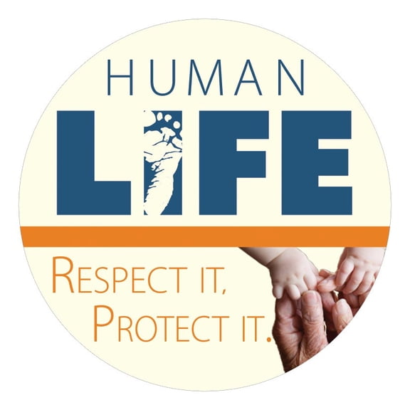 Human Life Respect It Pro-Life Button (Pack of 25)