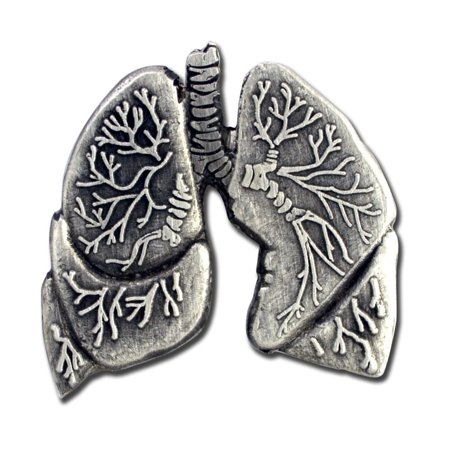 Human Lungs Lapel Pin