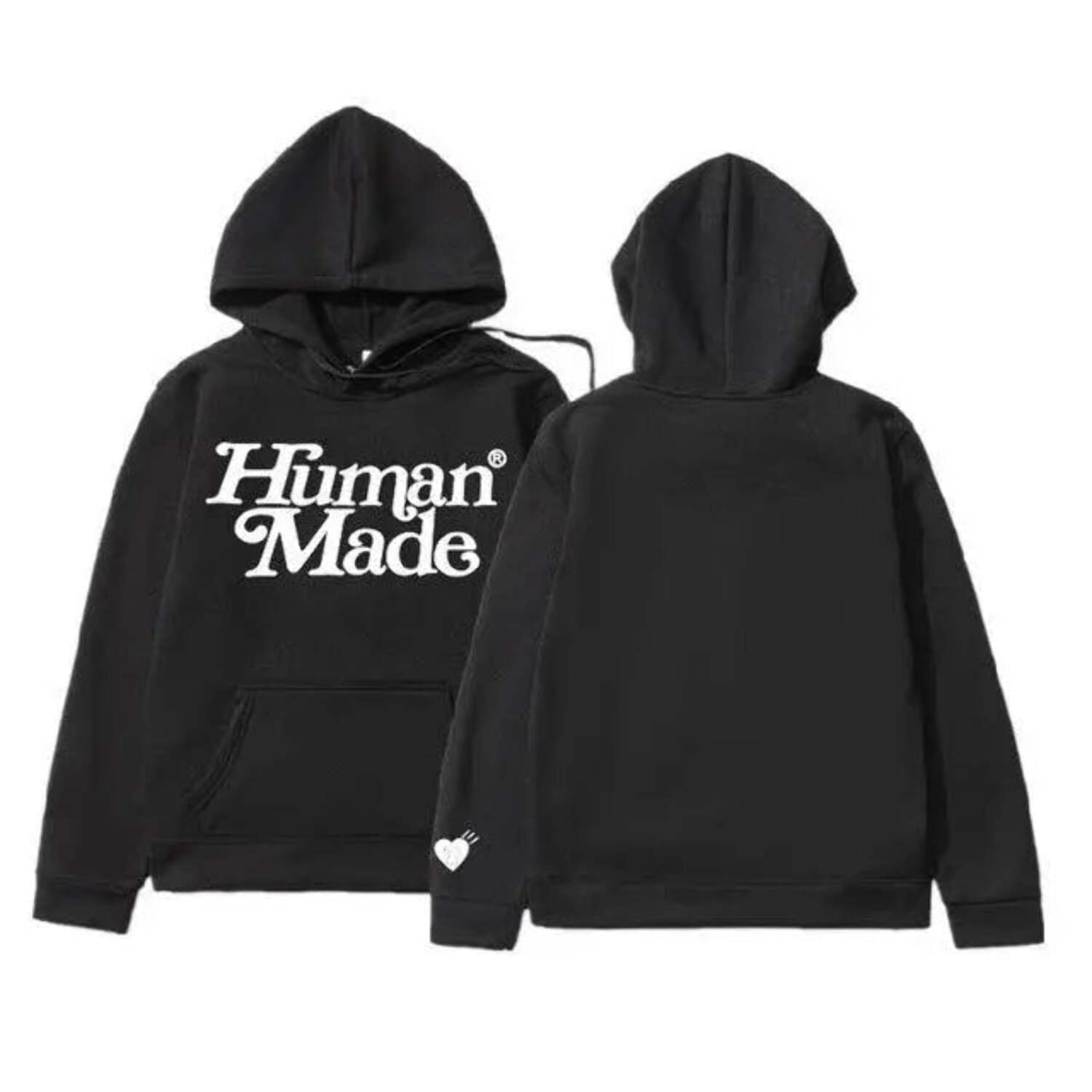 Human Made Fleece Hoodies Sweatshirt Men Women Cotton Girls 