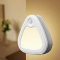 thumbnail image 1 of Human Motion Sensor Night Light, Battery Operated, White Plastic, 5M Range, 120° Detection, 15S Auto-Off, for Wardrobe, Bedside, Stairs, Hallway - 2 Pack, 1 of 7