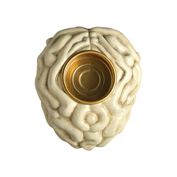 Human Organ Models 3D Candle Holders Retro Horror Decoration Props, High-Grade Crafted Spine Heart Brain Shaped Tealight Holders, Perfect For Halloween Party Tabletop Decor