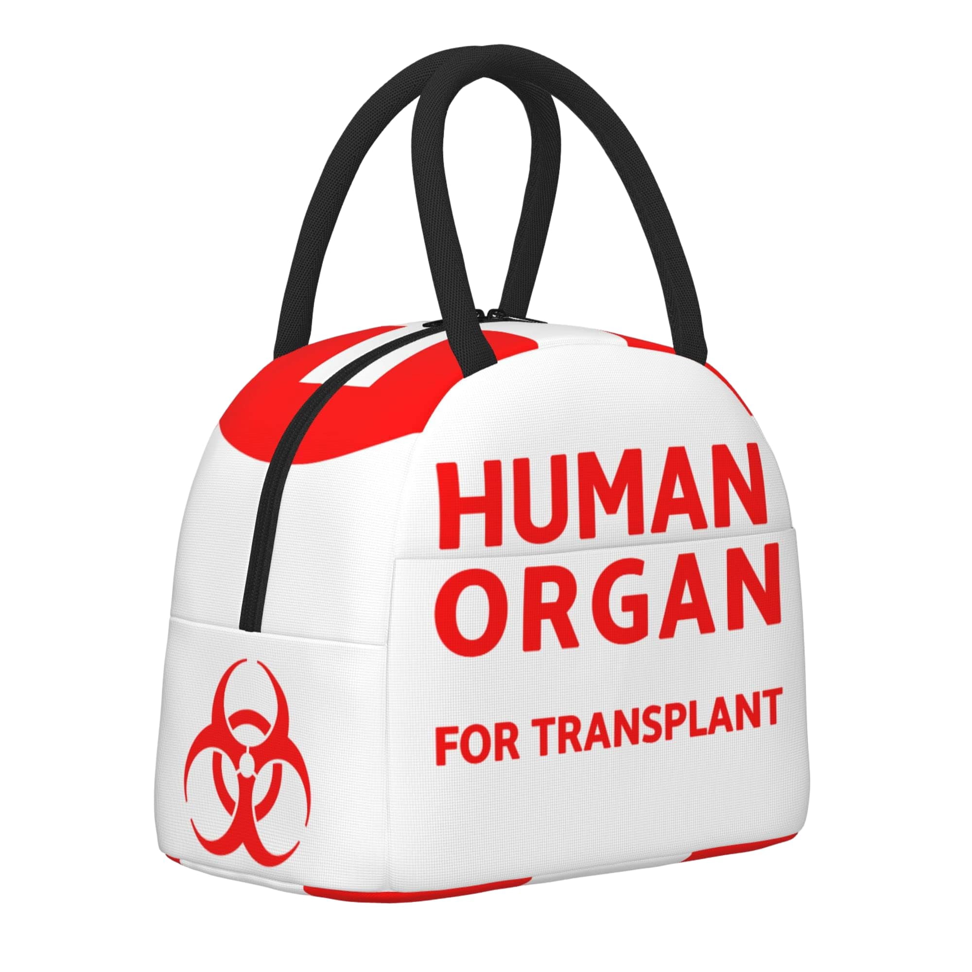 Human Organ Transplant Lunch Box - Medical Theme Insulated Bag For Nurses, Doctors, Students 4 thumbnail image