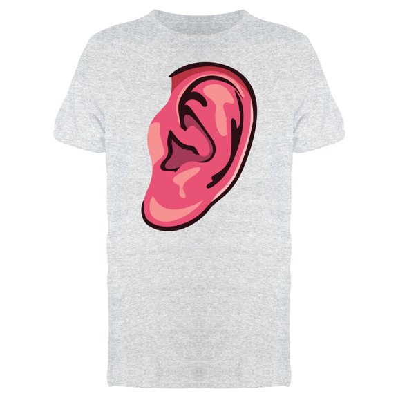 Human Pink Ear T-Shirt Men -Image by Shutterstock, Male Medium
