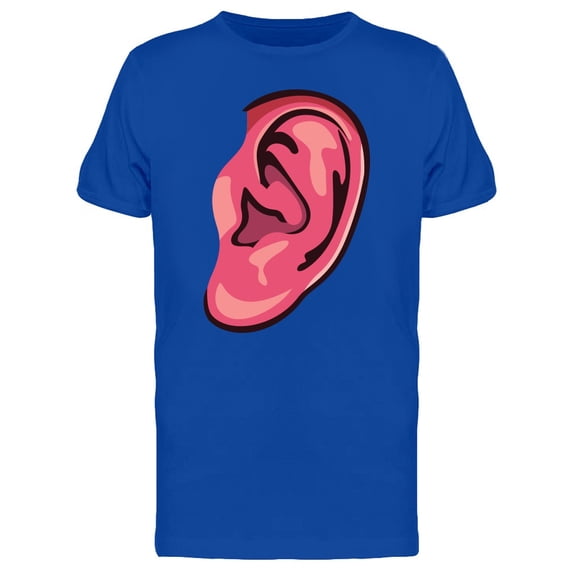 Human Pink Ear T-Shirt Men -Image by Shutterstock, Male XX-Large