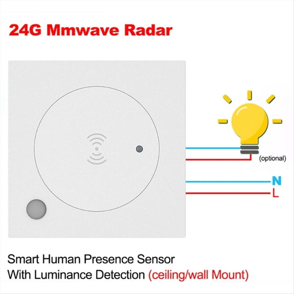 Human Presence Sensor Light Switch Bluetooth Millimeter Wave Presence Sensor Smart Motion Sensor Light Switch B
