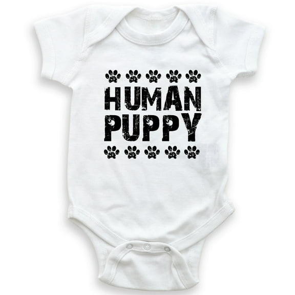 Human Puppy - Baby Bodysuit - Unisex Clothing - Baby Boy - Baby Girl