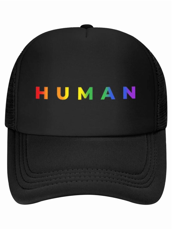 Human Rainbow Subtle Pride Month LGBT Gay Rights Equality Baseball Cap